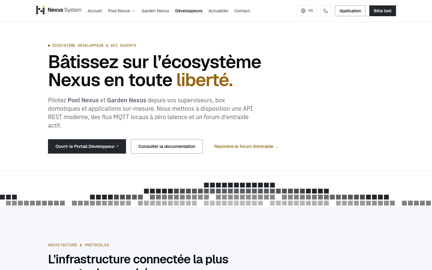 Portail développeur et API ouverte